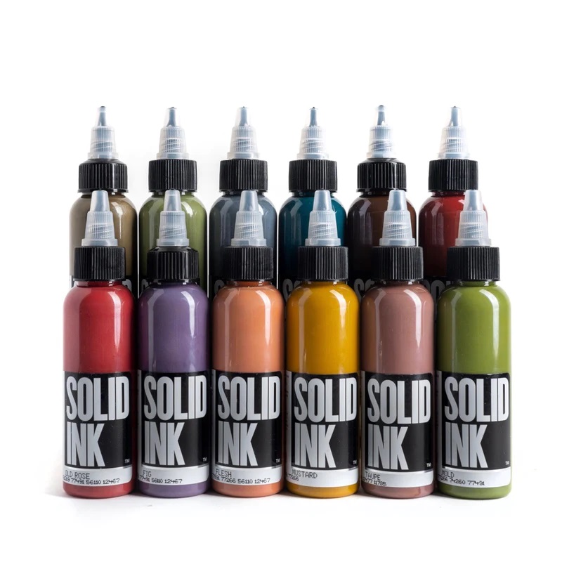 Soild Ink - Opaque Earth 12 Colors Set